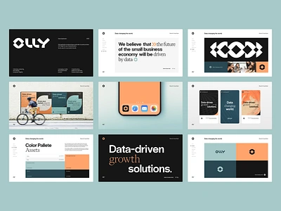 olly — world-changing data. ai brandbook branding data data logo graphic design guidebook identity logo olly product logo visual identity