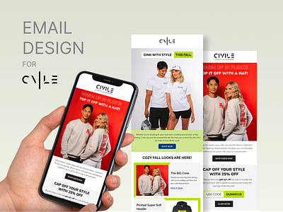 Email design inspiration for lifestyle apparel brand lifestyle apparel brand lifestyle brand lifestyle companies