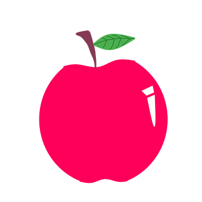 Red Apple Doodle apple branding design doodle graphic design icon illustration logo red ui vector