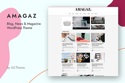 Amagaz - Blog - News - Magazine WordPress Theme blog business theme theme design web design website wordpress wordpress theme