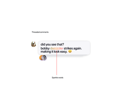Threaded Comments app app design art direction branding design layout typography ui uiux ux