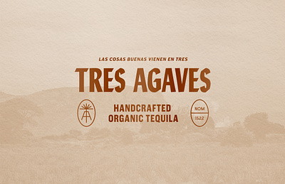 Tres Agaves - Logo alcohol heritage logo organic packaging spirits tequila