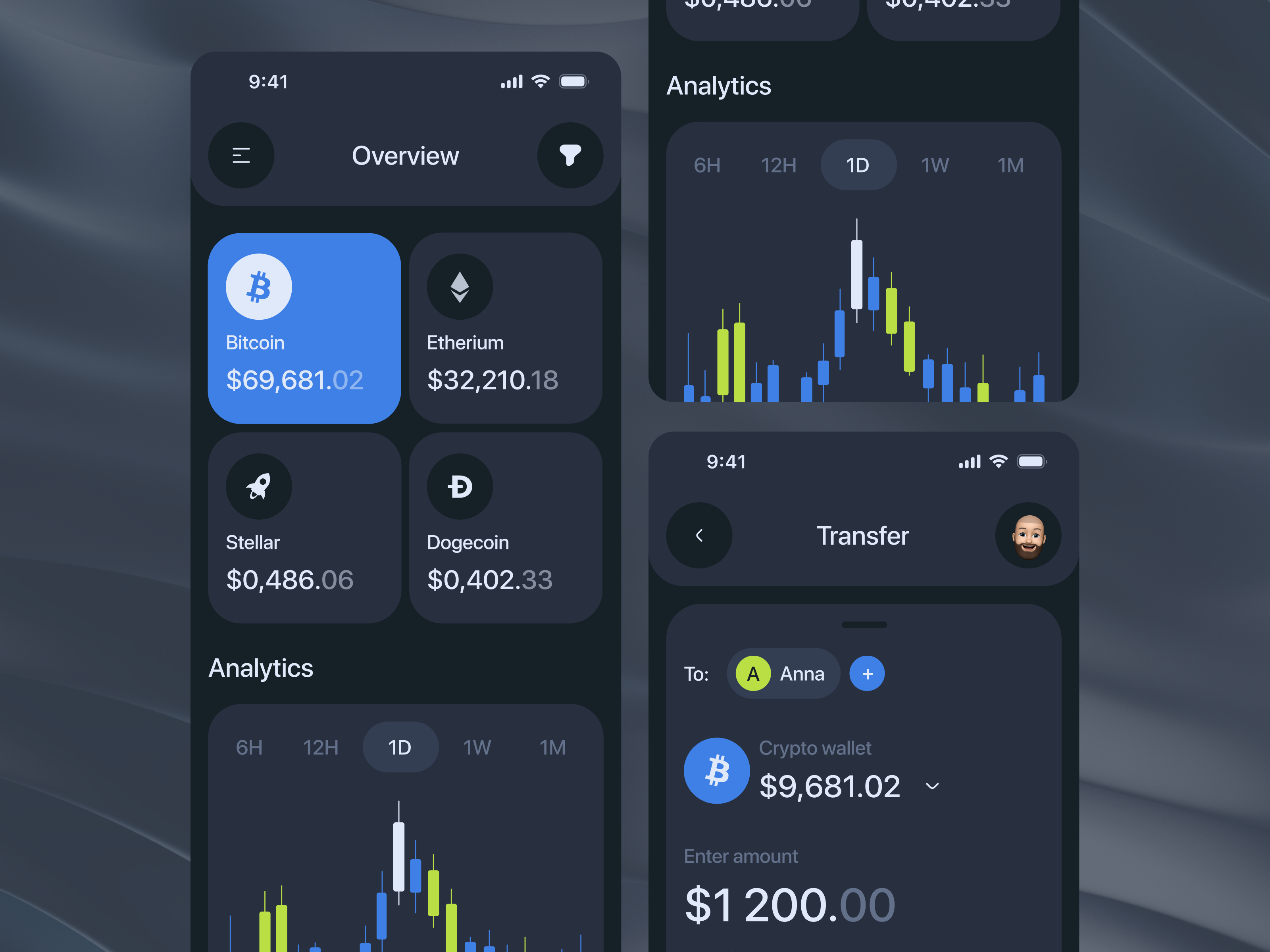 Watch Your Savings App app banking bitcoin crypto design finance ios mobile project ui wallet