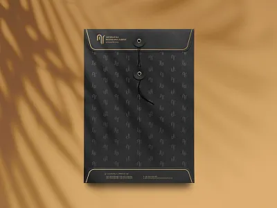Law Office - Folder Design black branding clean design folder design gold graphicdesign lines logo logotype minimal mockup multiplication print design shadow texture