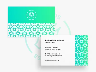 Business Card Martos business business card business card design business cards businesscard creative creativity design designer graphic design graphic artist modern typography