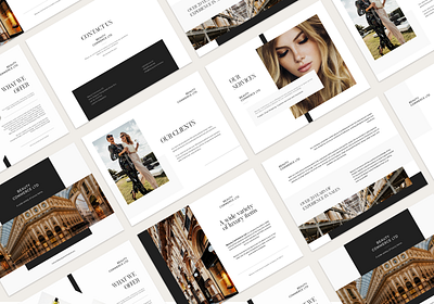 Luxury and Modern Brand Presentation branding clean design elegant graphicdesign luxury luxury branding luxury design modern presentation presentation design