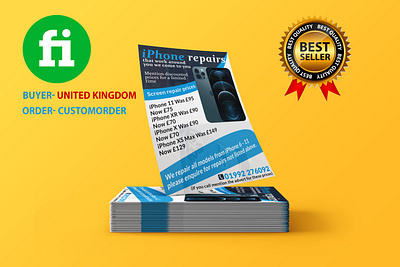 Mobile Repair Leaflet I Flyer I Advert Design ads design advert branding brochure template design flyer design illustration portfolio logo postcard project typography vector