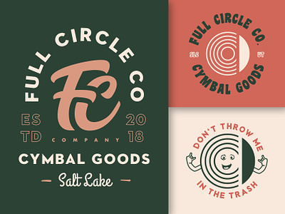Full Circle Summer branding design full circle co illustration logo summer type typography