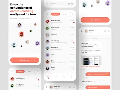 Chatty - Chat Mobile App app app design call chat chat app chatting community group group chat message message app mobile mobile app online video call whatsapp