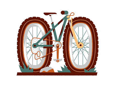 ⛰⛰⛰ bicycle bike illustration mountain bike