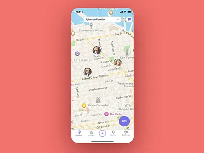 Feature Onboarding Animations – Life360 SOS animation onboarding onboarding animation ui animation