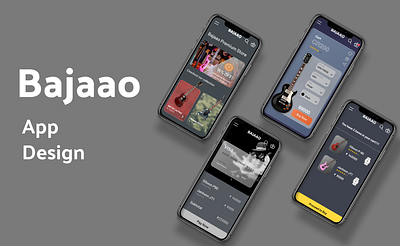 Bajaao app design animation app art branding clean design graphic design logo ui ux