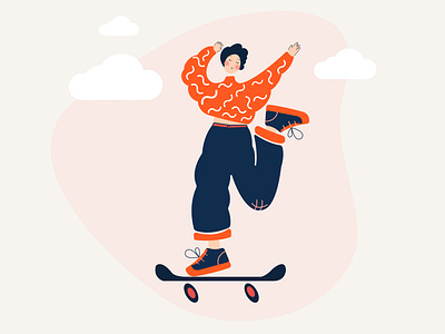 Dreamy and Happy Girl artwork concept design design fun illustration illustrator inspiration procreate sketch