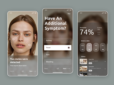UI/UX for Cosmetic App android design app app design application beauty app branding comsmetic app cosmetology design healthcare app interface ios design medicine application mobile application design mobile design ui uiux user experience user interface ux