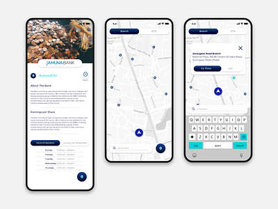 Find a Bank branch or ATM atm branch location map navigation search ui ux