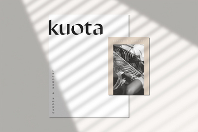 Kuota Stationary brand collateral brand design branding design flat logo minimal mockup print design typography