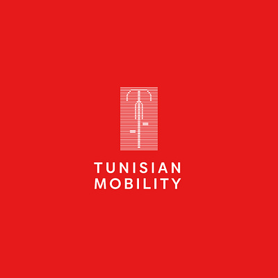 Tunisian mobility bycicle ecomobility elegant logo sustainable