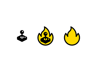 Rage quit icon design fire game gaming icon icons illustration joystick line linear lines minimal minimalism minimalist minimalistic quit rage vector