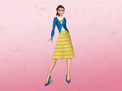 Modern Belle Illustration beauty beauty and the beast belle clothing design digital art digital illustration digital painting digitalart disney disney art disney princess fashion illustration illustration modern outfit