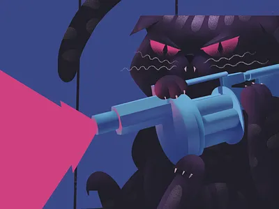 When mommy hasn't fed you for 2 hours cat charachter characterdesign illustration illustration art illustration design illustrations texture textures