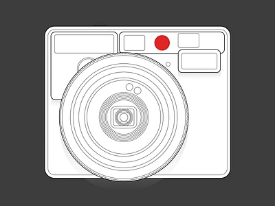 leica ╳ instax illustration sketch vector