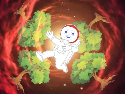 Cosmic Astronaut Portal of No Return appdesign barskydesign design designer designforhire designsystem hireme illustration logo ui warmup