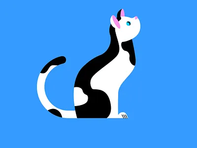 Cat animal art animals cat cat art cat illustration design eyes graphic design illustration illustration art profile shapes simple simplicity