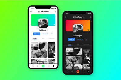 User Profile - UI Design app design dailyui gradient mobile personal profile ui uidesign user user interface user profile
