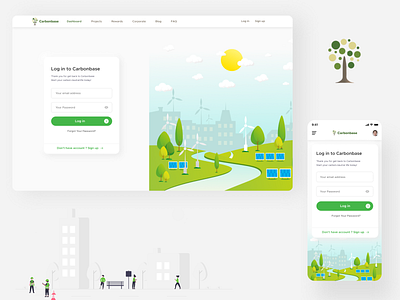 Save Nature Project carbon carbon footprint environment login page nature responsive design save nature save water save world uidesign uidesigner webdesign website design