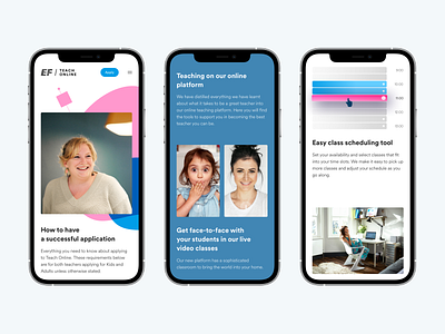 EF Teach Online awards behance branding clean colourfull educationfirst eudcation minimalistic mobile mobile app mobile ui modern organic responsive simple trends ui design web design