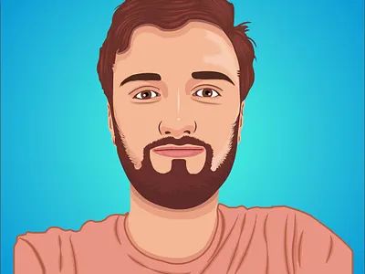 Vector portrait design illustration vector