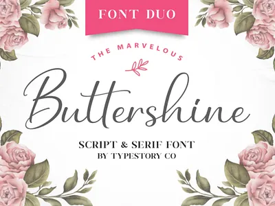 Buttershine Font Duo