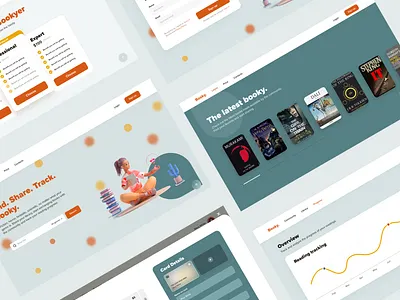 Booky. Website | UI Design adobe xd adobexdchallenge book dailyui design designinspiration inspiration ui ui design userinterface webdesign
