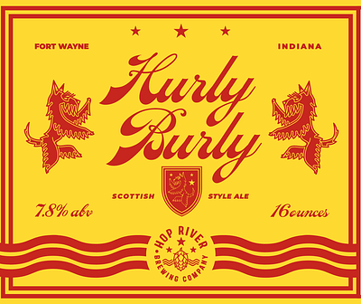 Hurly Burly beer brewery craft brew dog fort wayne scottish scottish ale scotty dog