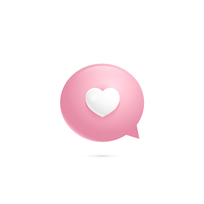 Love Chat Icon bubble chat chat bubble icon illustrator love romance vector