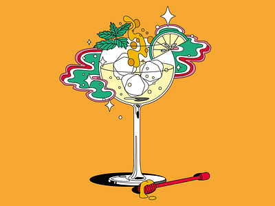 Beefeater Gin - London Spirit, drink illustration beefeater beefeater gin editorialart editorialillustration freelanceillustrator illustration illustrator poster illustration spot art spot illustration