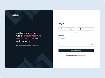 Log in design interface login ui ux