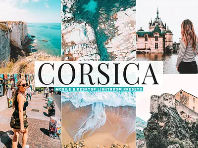 Free Corsica Mobile & Desktop Lightroom Presets branding design design art desktop design download dribbble dribbble best shot free freebie illustration lightroom presets mobile photography presets ui ux