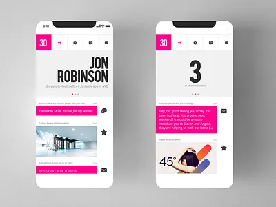 Forbes 30 Under 30 : Social Network 30 under 30 app design forbes interactive interface mobile network social social media social network typography ui