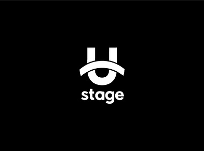 U Stage Logo Concept 2018 concept design eye logo logo concept logo design mongolia stage theatre u letter u logo