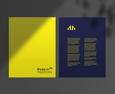 Modern Realstate Business Documentation brand identity branding modern real estate