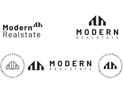 Modern Realstate logo position variation modern design modern real estate real estate agent real estate branding real estate logo