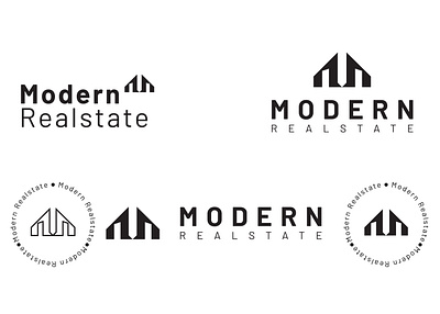 Modern Realstate logo position variation modern design modern real estate real estate agent real estate branding real estate logo