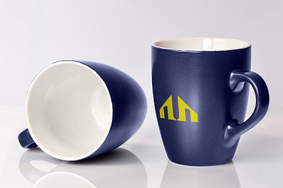 Modern Realstate Ceramic Cups Design brand identity branding cup design logotype