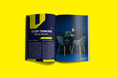 Modern Realstate Magazine Design brand identity design branding magazine design modern real estate