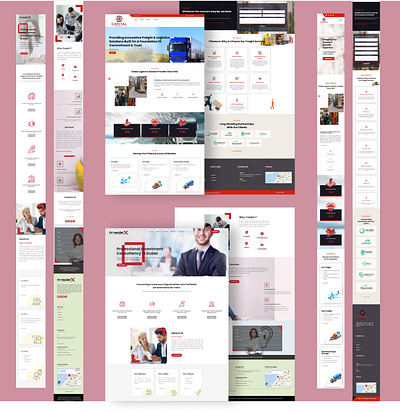 Capital Freight LLC Landing Page UI/UX Design landing design landing page landing page design prototype travel uiux uiuxdesign uiuxdesigner