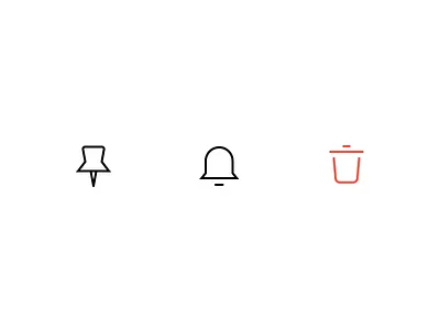 Icon animation animation app design gif icon news small bell trash ui