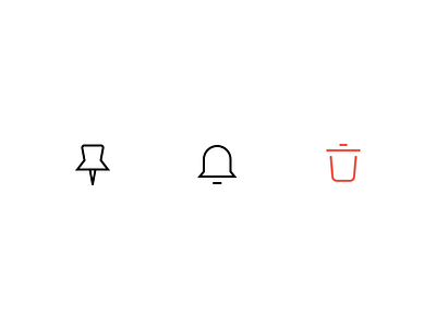 Icon animation animation app design gif icon news small bell trash ui