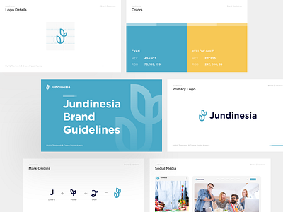 Jundinesia Brand Guidelines Logo agency branding agency logo brand design brand guideline brand guides brand identity brandbook branding branding design design icon illustration jundinesia logo logo design logodesign logos logotype social media vector