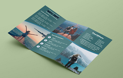 Travel trifold brochure bifold brochure design flyer design logo trifold brochure design